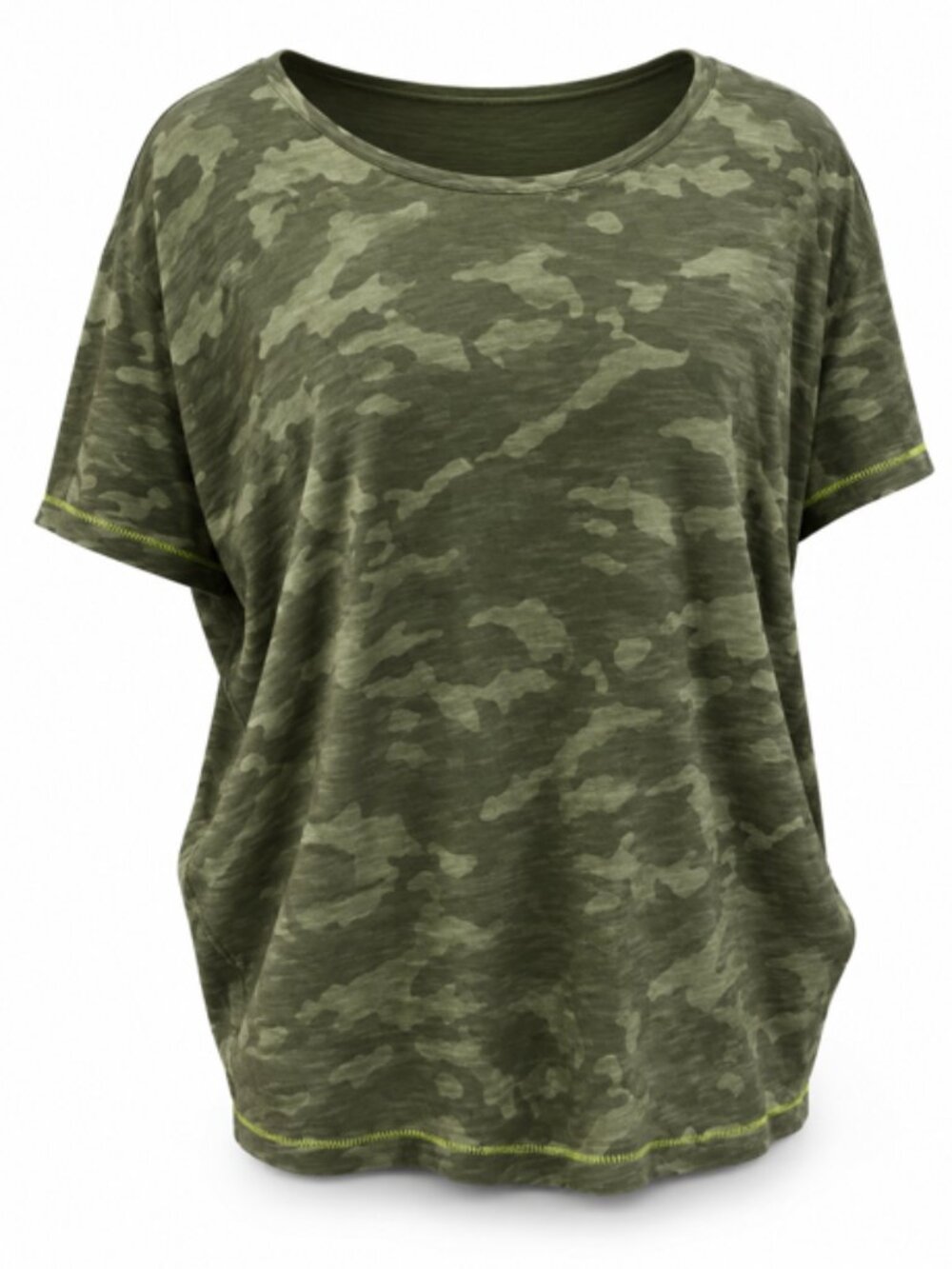 Vineyard Vines 100% Cotton Camo Surftee Olive Green Short Sleeve Top Size Small